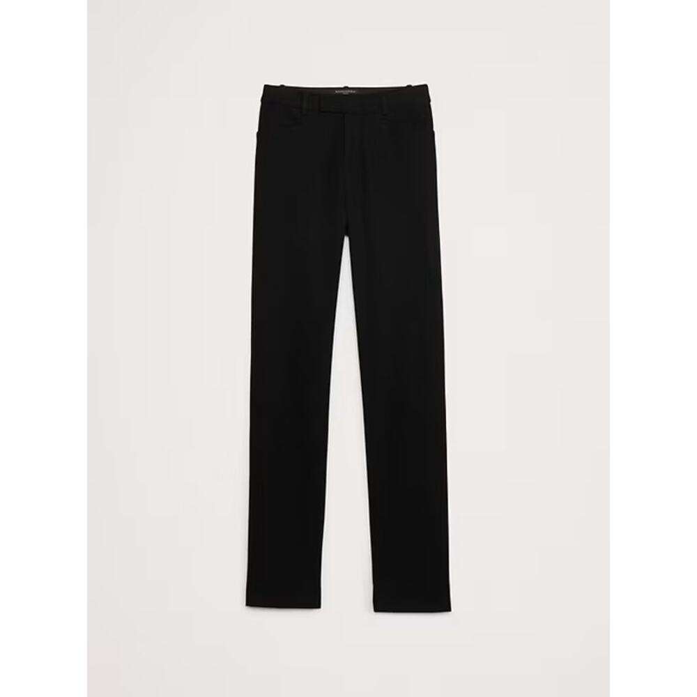 Banana Republic | Black Mid-Rise Straight Sloan Pants | Size 8